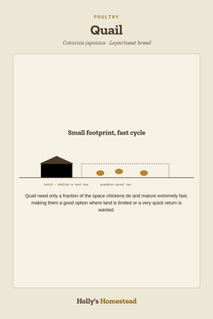 Holly’s Homestead quail guide card