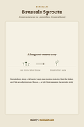 Brussels Sprouts diagram — Grow Guide from Holly's Homestead