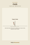 Chilli diagram — Grow Guide from Holly's Homestead