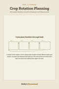 Crop Rotation Planning diagram — How-To Guide from Holly's Homestead