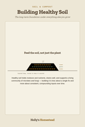 Building Healthy Soil diagram — How-To Guide from Holly's Homestead